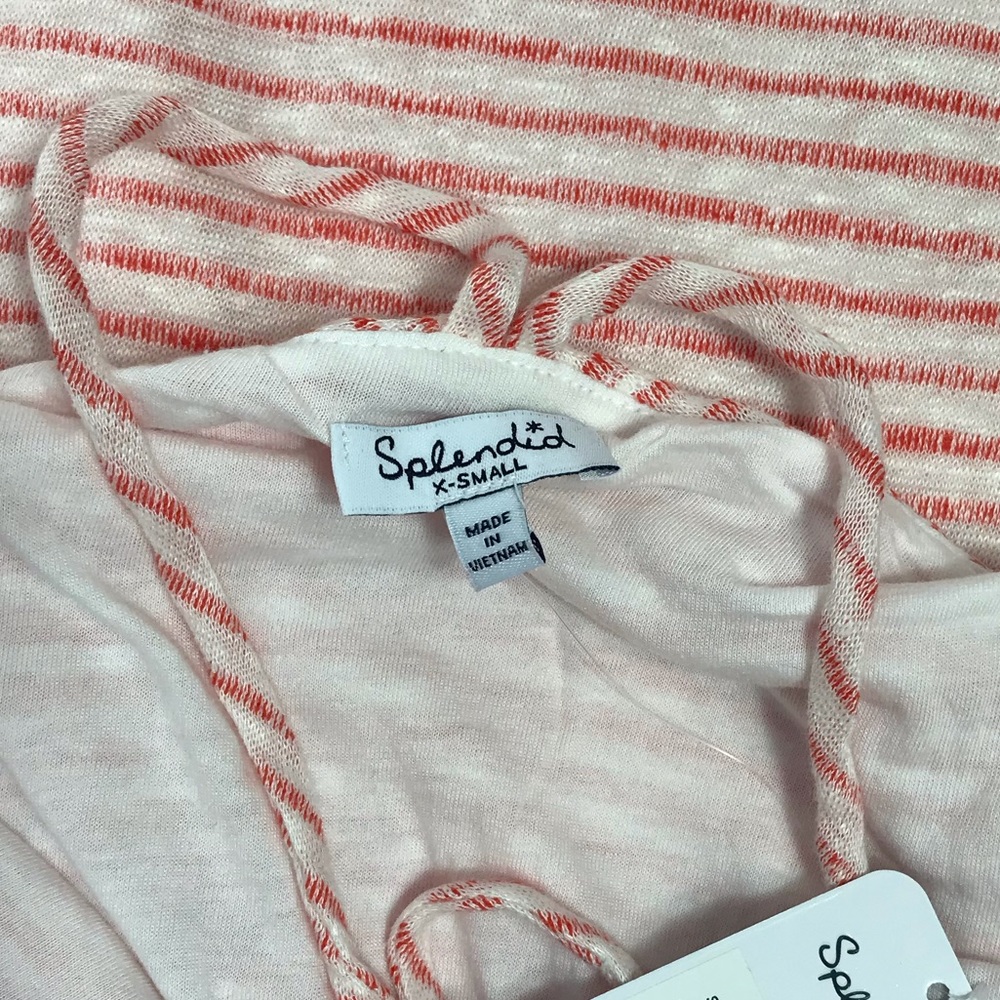 Splendid Striped Halter Linen Blend Dress (XS) NW - Picture 7 of 8